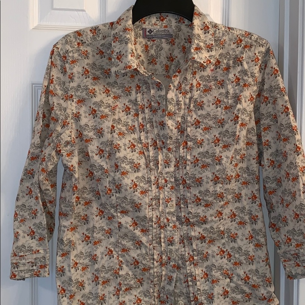 Columbia button up shirt.